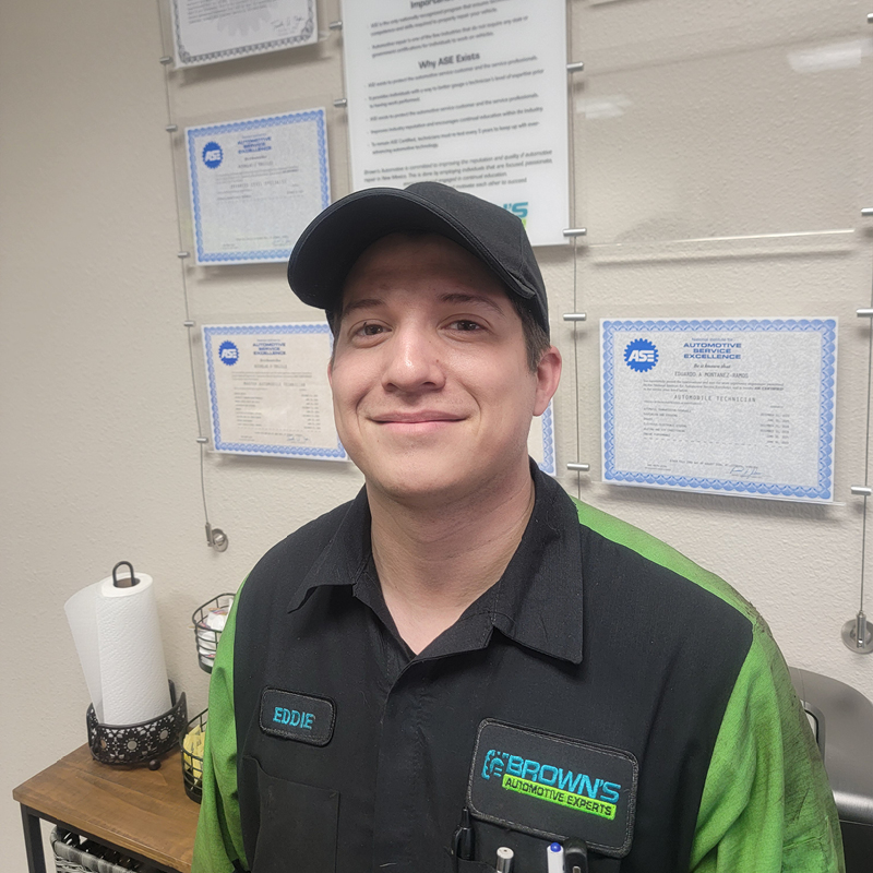 Eduardo Montanez-Ramos ASE Certified Tech - Brown’s Automotive Experts